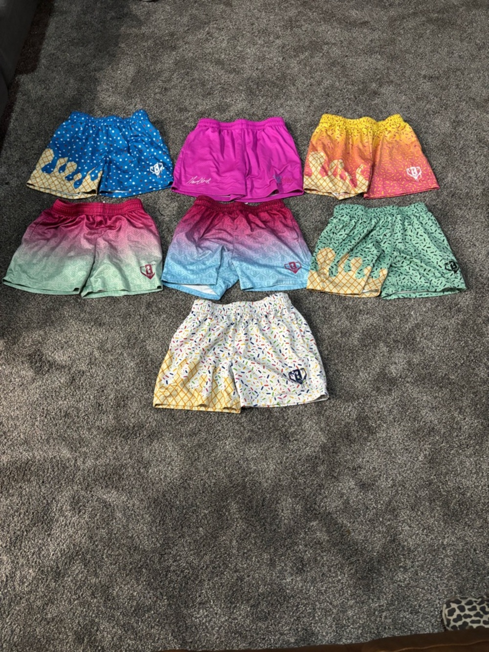 Youth XL Baseball Lifestyle Lot of seven pairs - Ice Cream Shorts